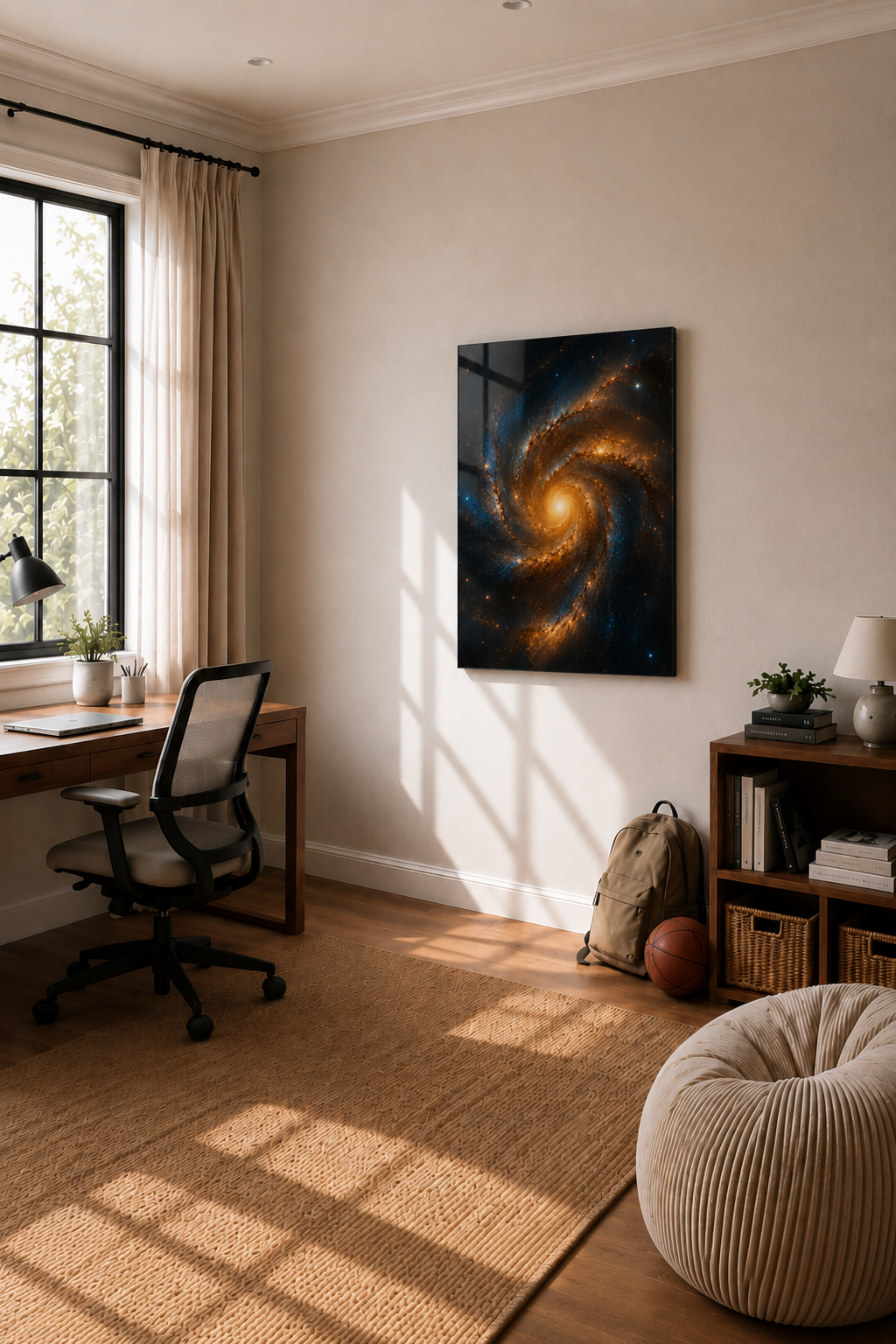 Golden Spiral: Majestic Galaxy