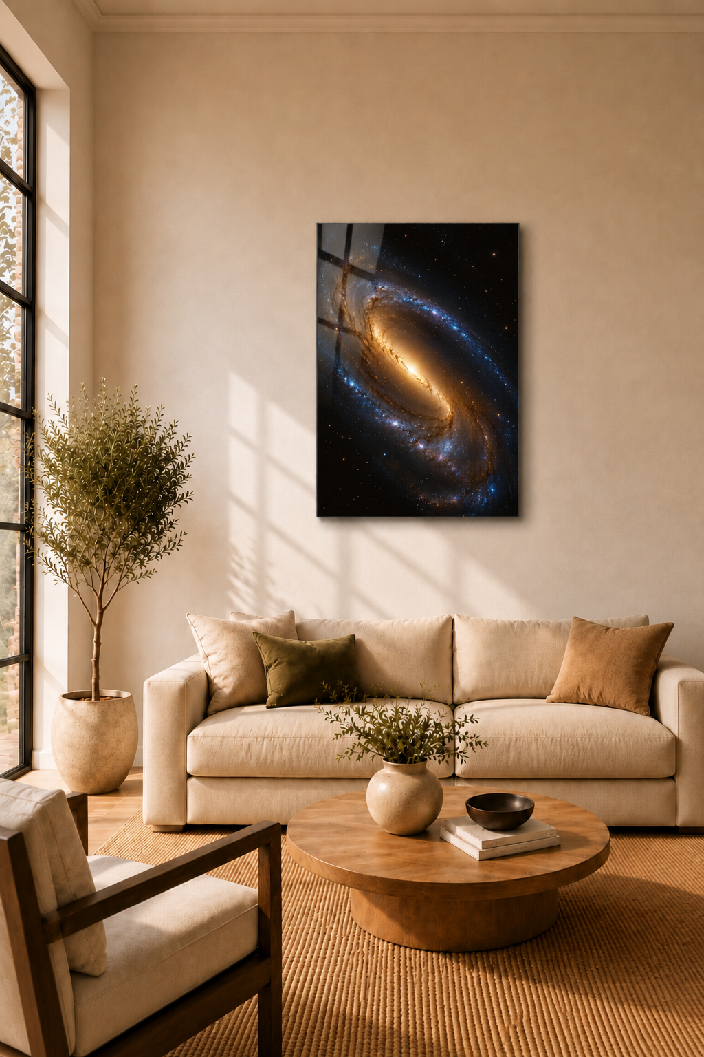 Celestial Bar: Barred Spiral Galaxy