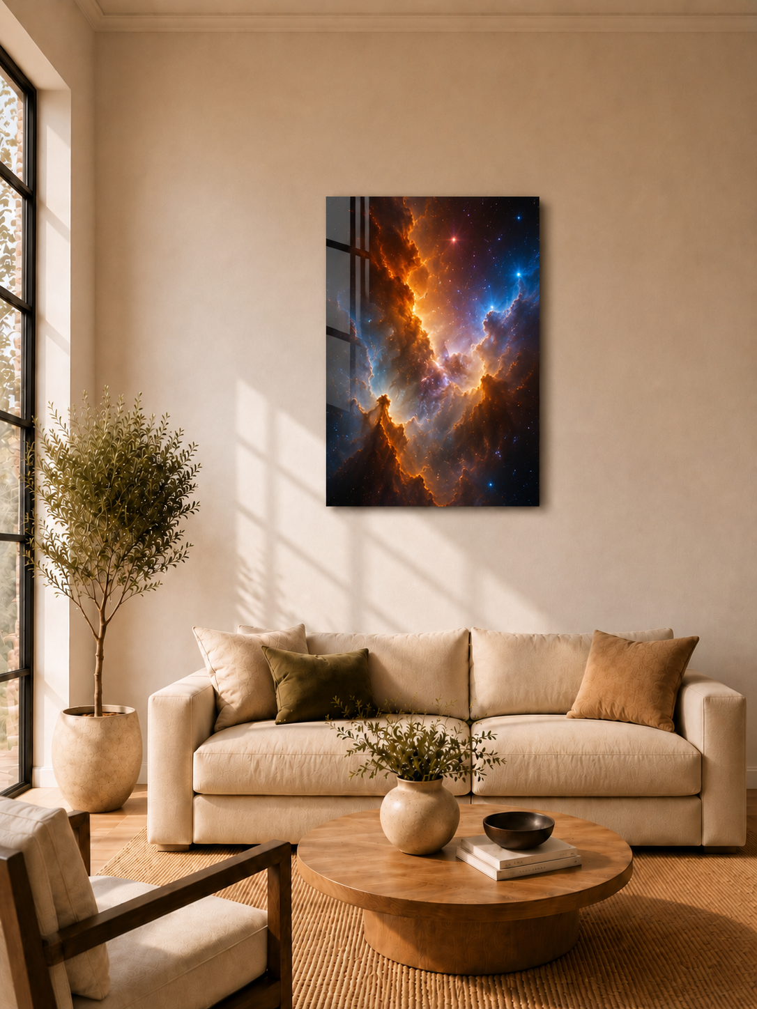 Cosmic Fire: Vibrant Nebula