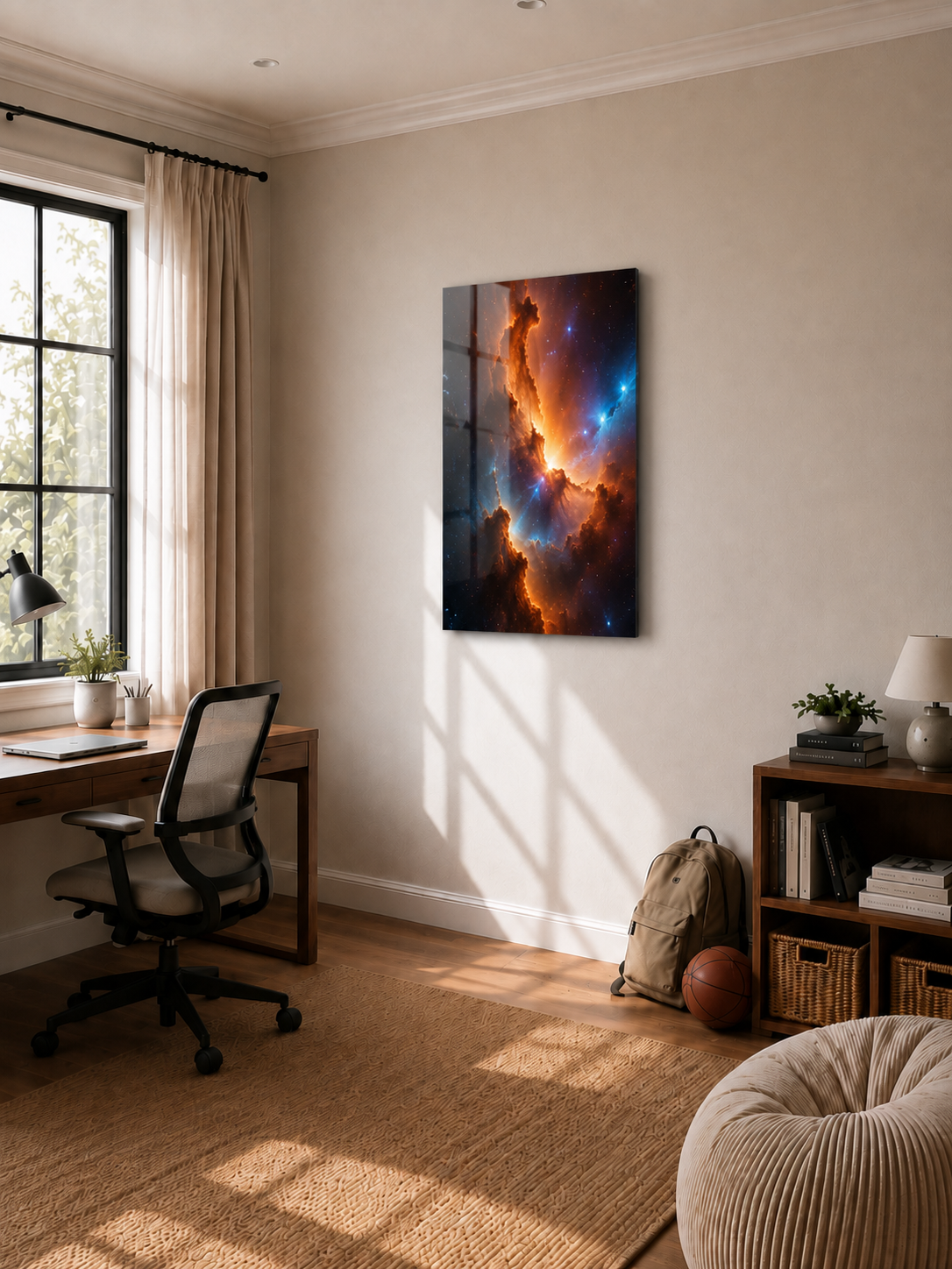 Cosmic Fire: Vibrant Nebula