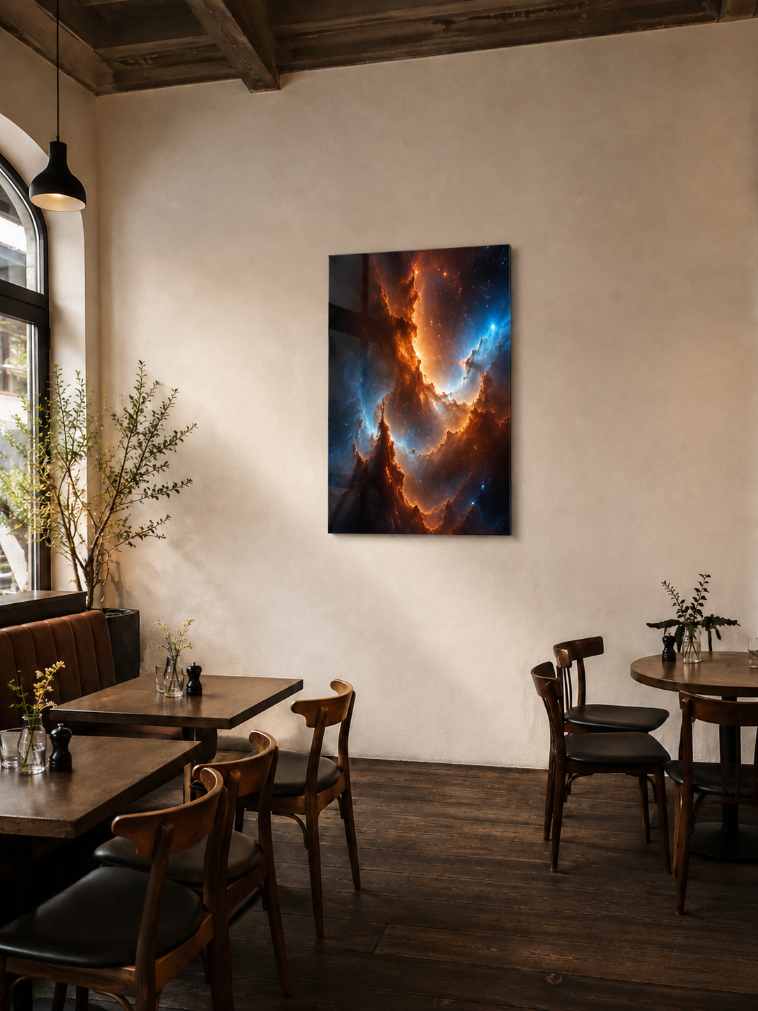 Cosmic Fire: Vibrant Nebula