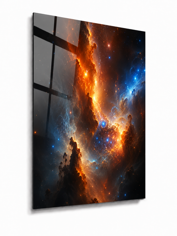 Cosmic Fire: Vibrant Nebula