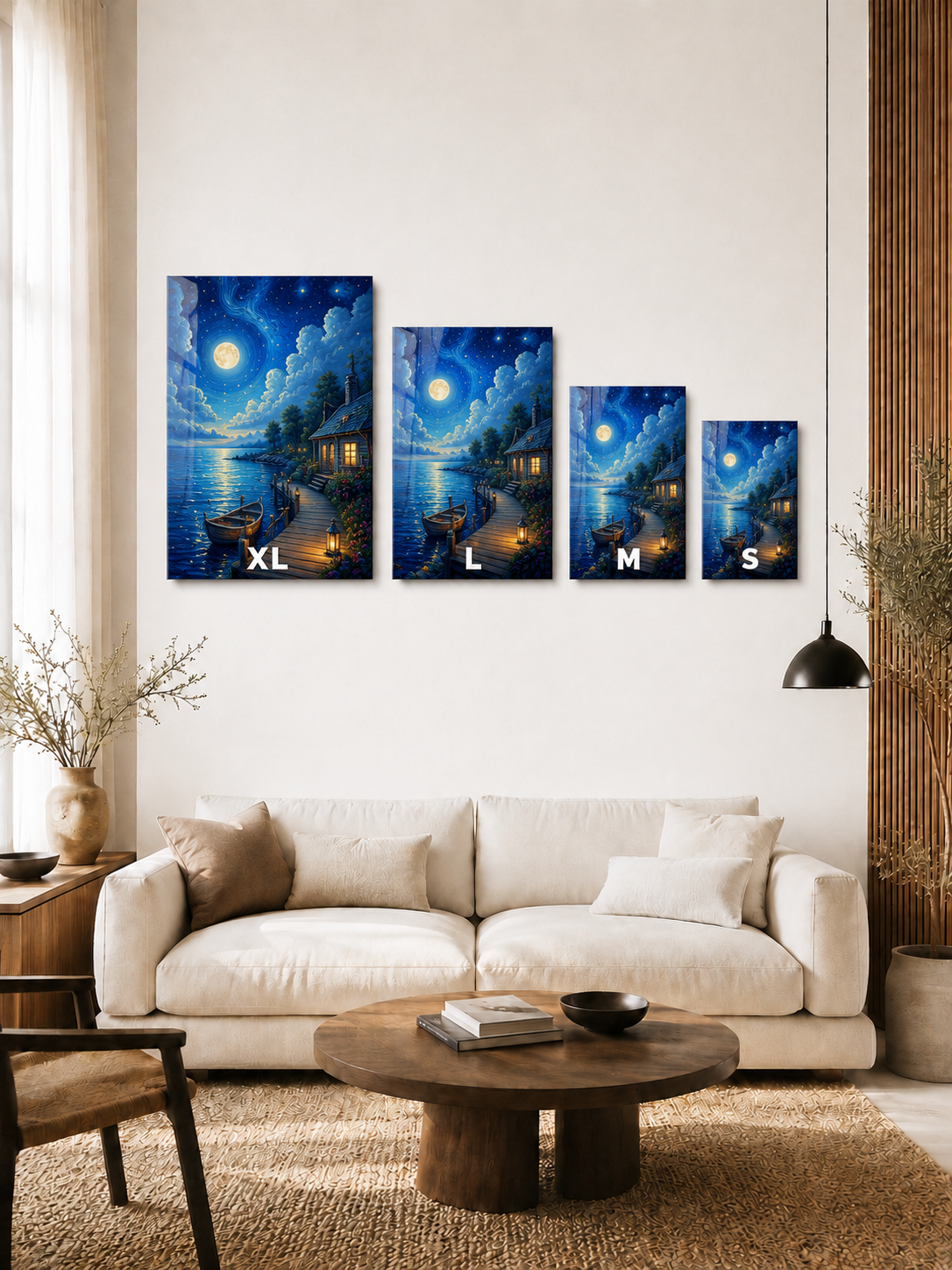 Starlit Harbor: Coastal Night