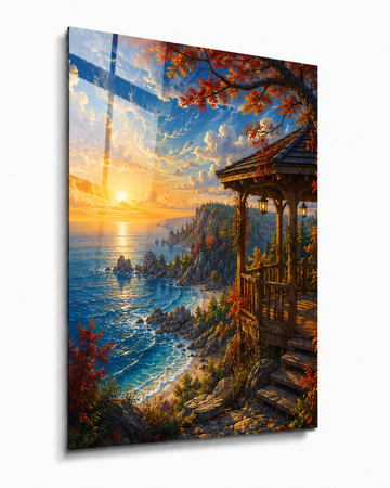 Autumn Gazebo: Van Gogh Style