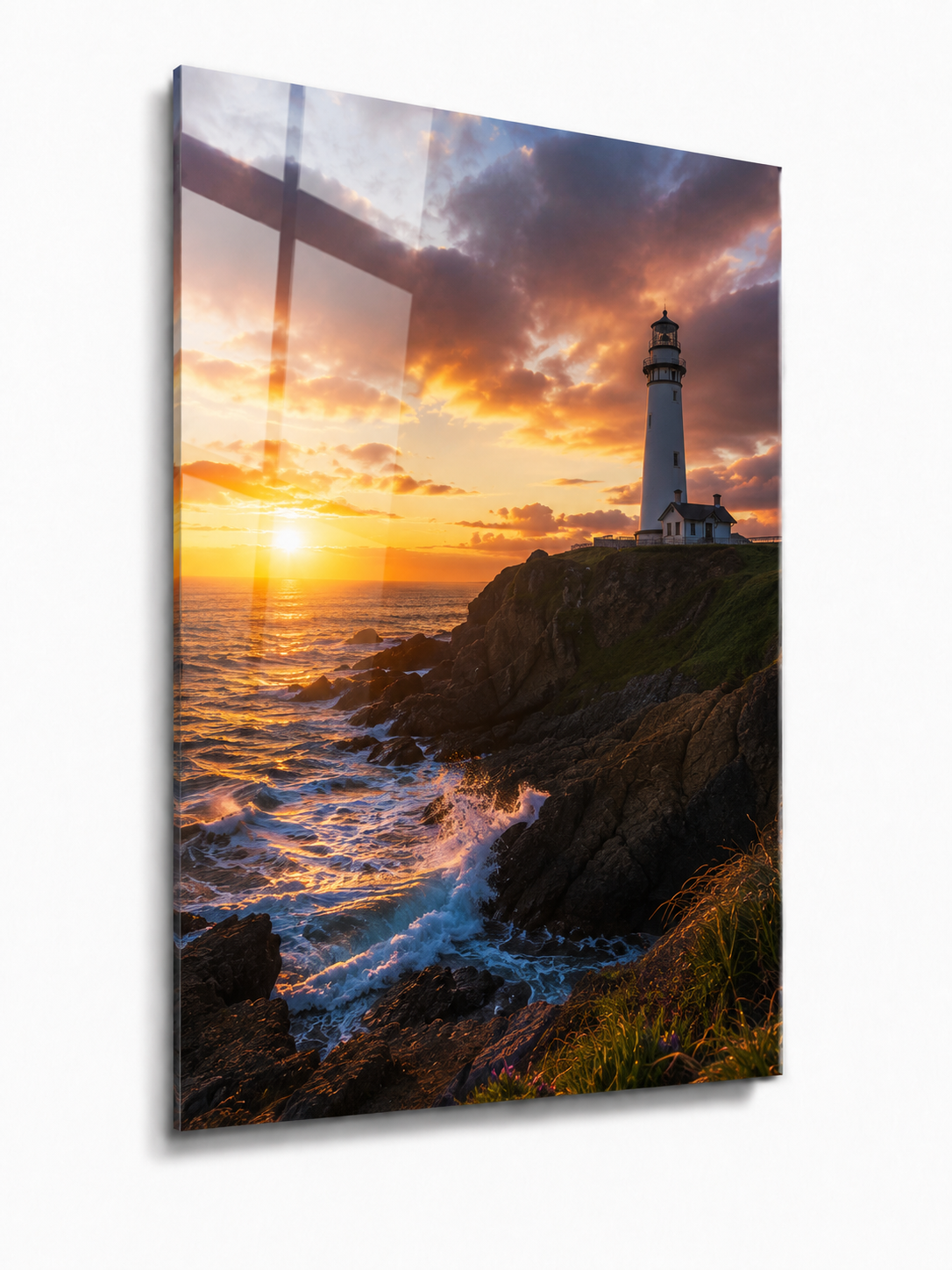 Sunset Beacon: Coastal Lighthouse