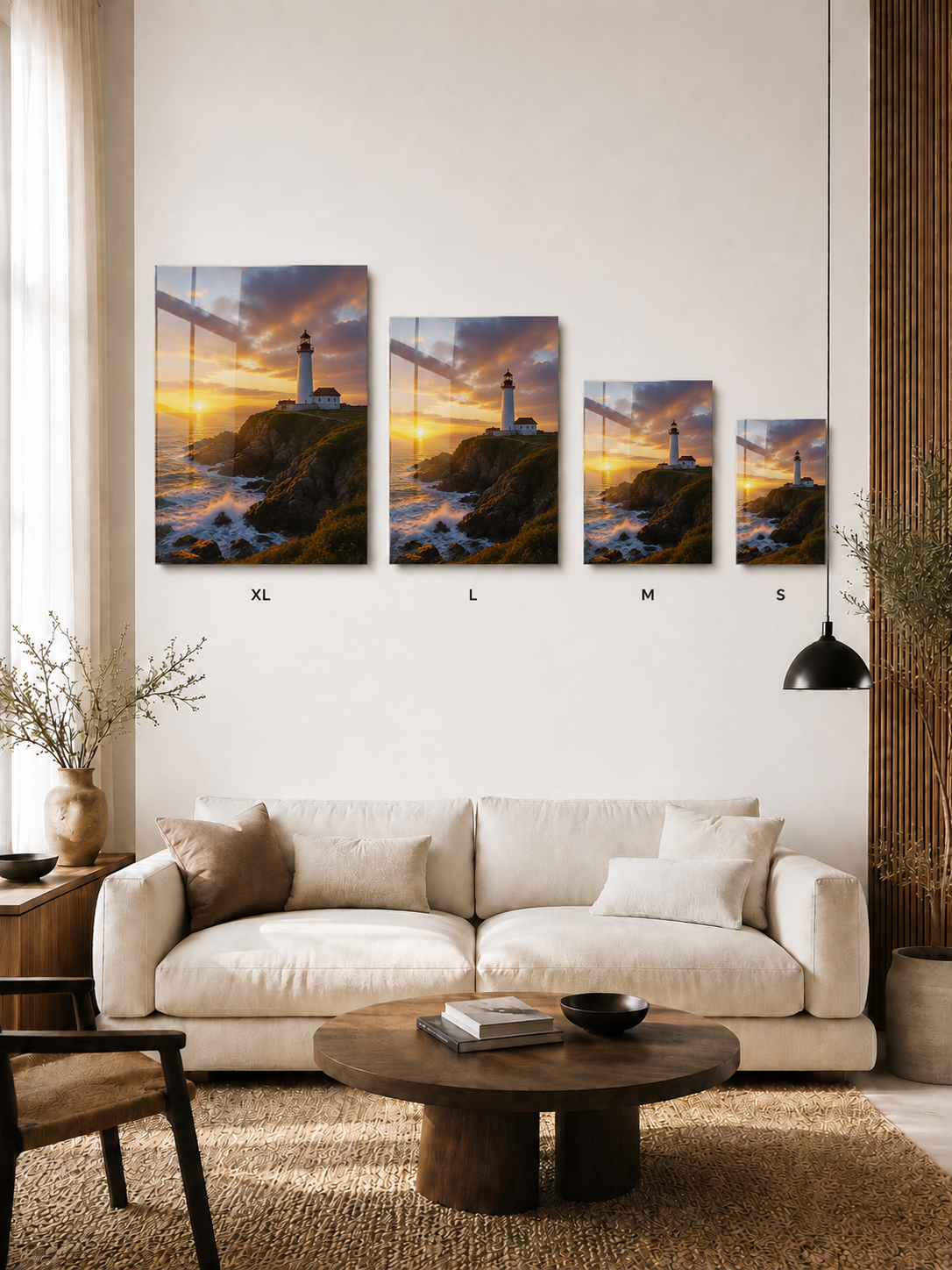 Sunset Beacon: Coastal Lighthouse