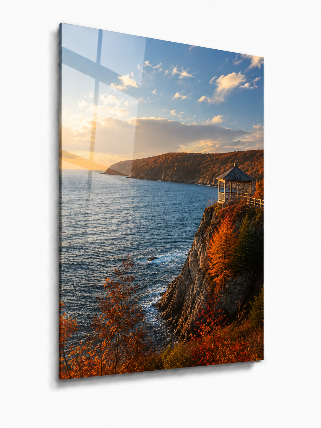 Autumn Gazebo: Coastal Cliff