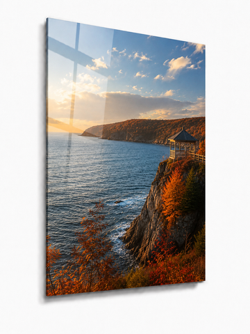 Autumn Gazebo: Coastal Cliff