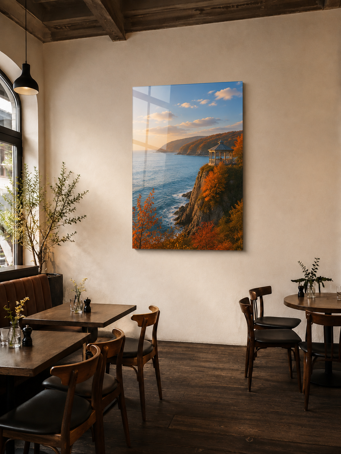 Autumn Gazebo: Coastal Cliff