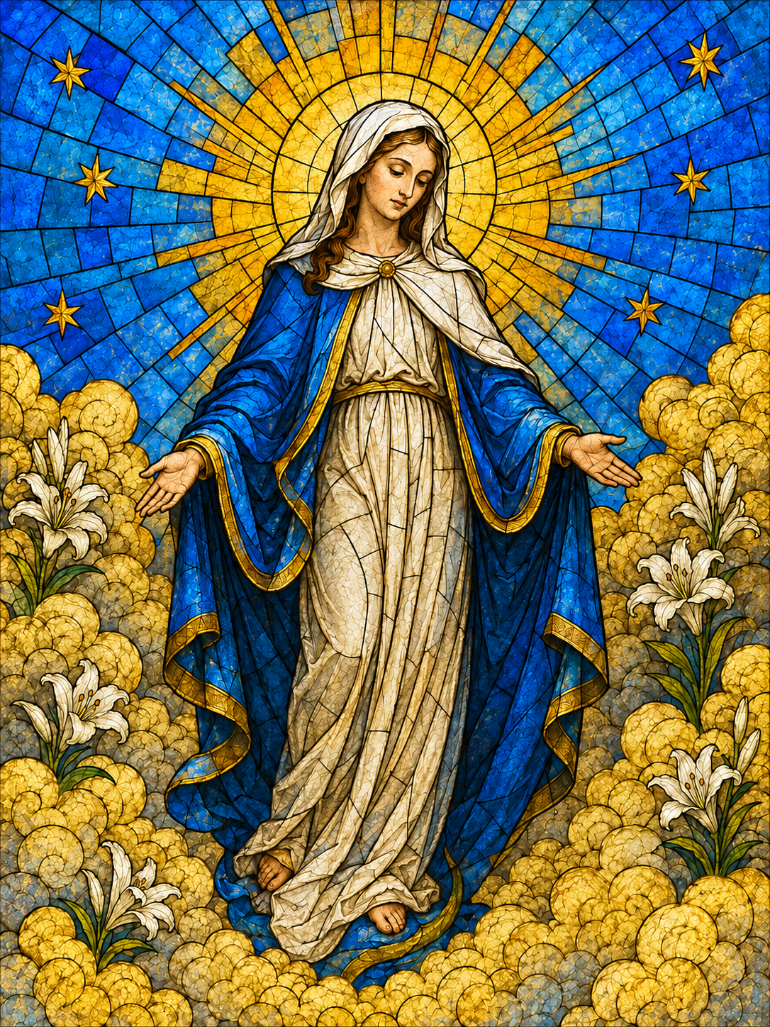 Virgin Mary Stained Glass