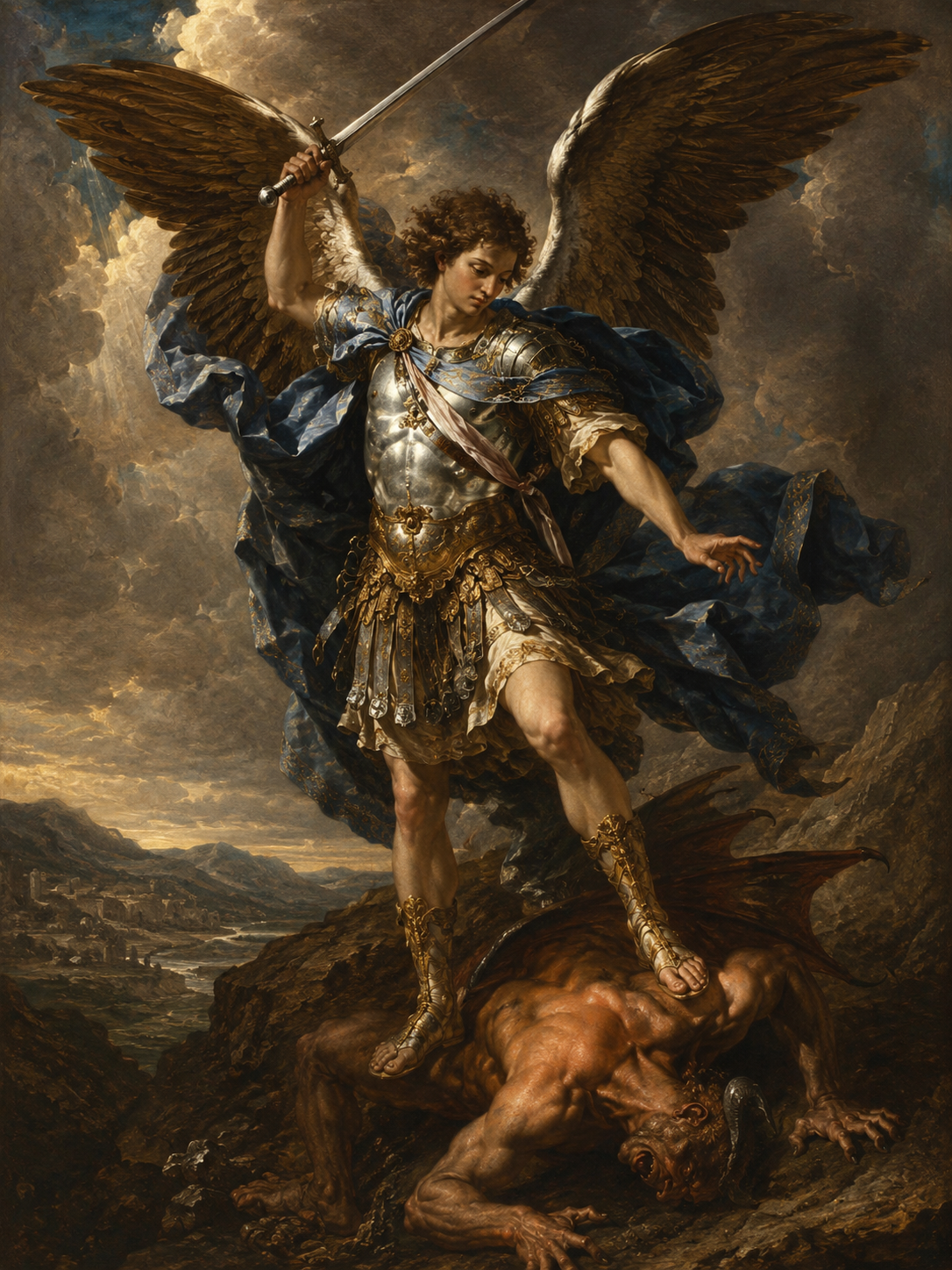 Archangel Michael Defeating Satan