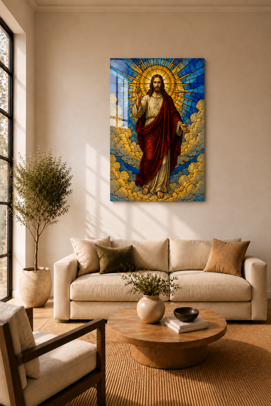 Jesus Christ Stained Glass