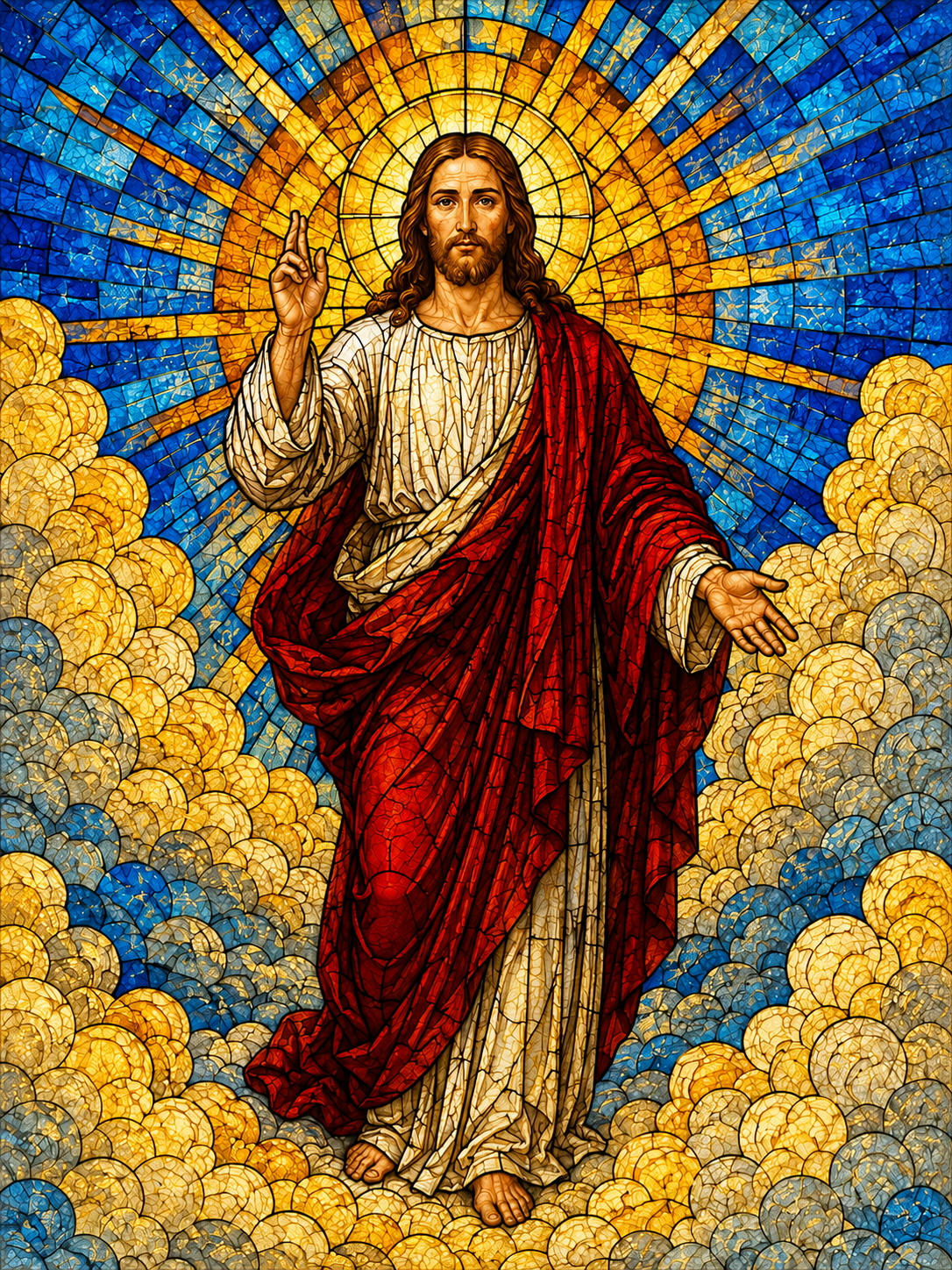 Jesus Christ Stained Glass