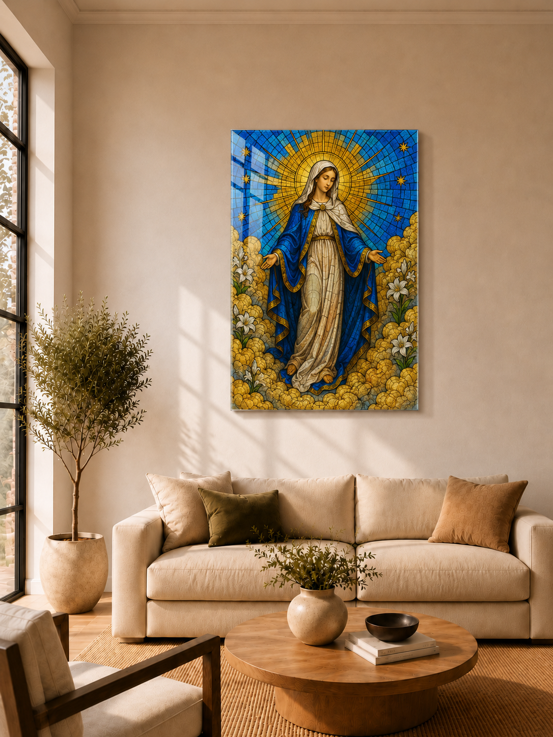 Virgin Mary Stained Glass