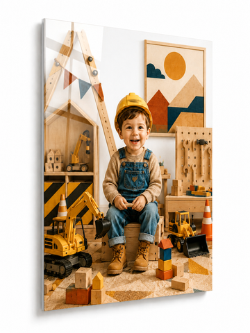 Custom Little Builder Kids Portrait