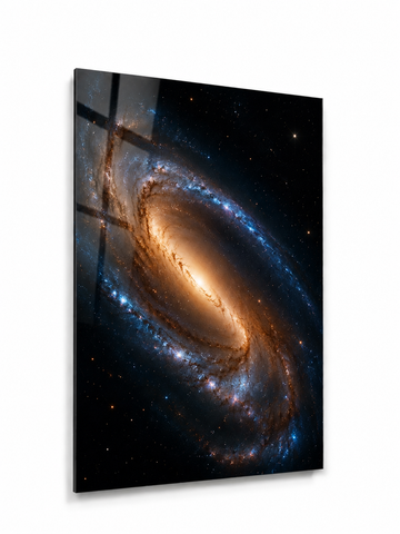 Celestial Bar: Barred Spiral Galaxy