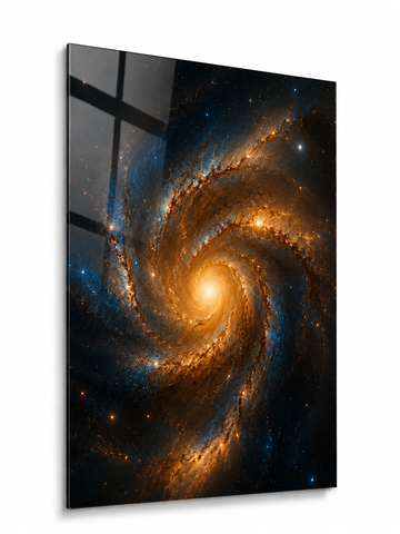 Golden Spiral: Majestic Galaxy