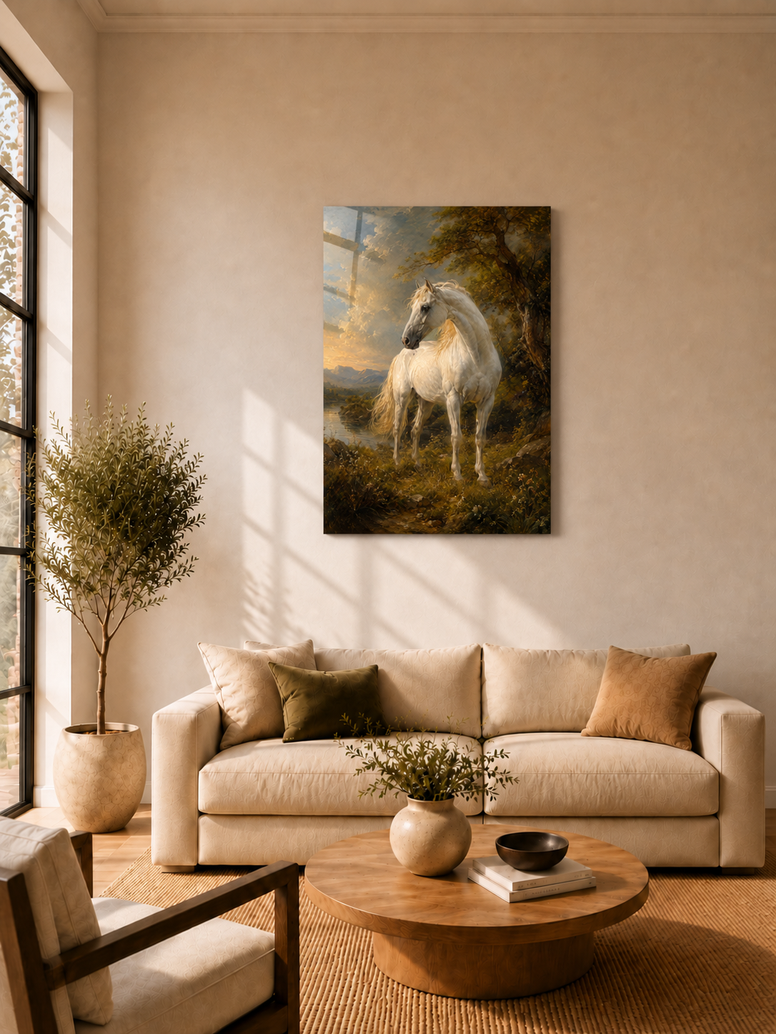 Majestic White Horse