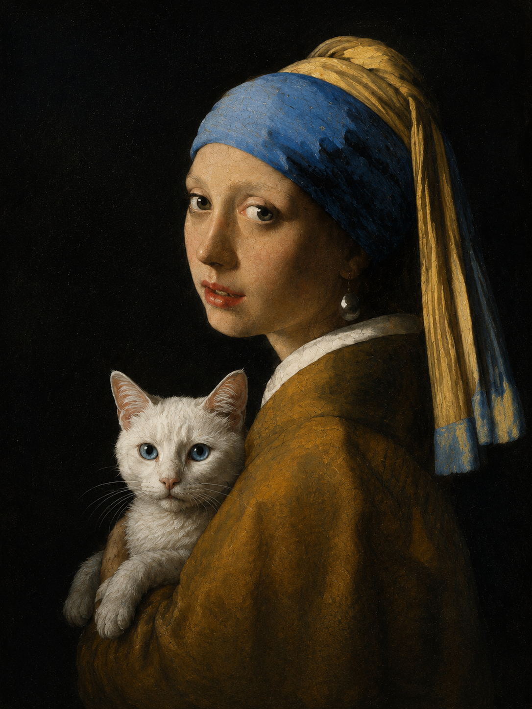 Girl with a Pearl Earring Cat