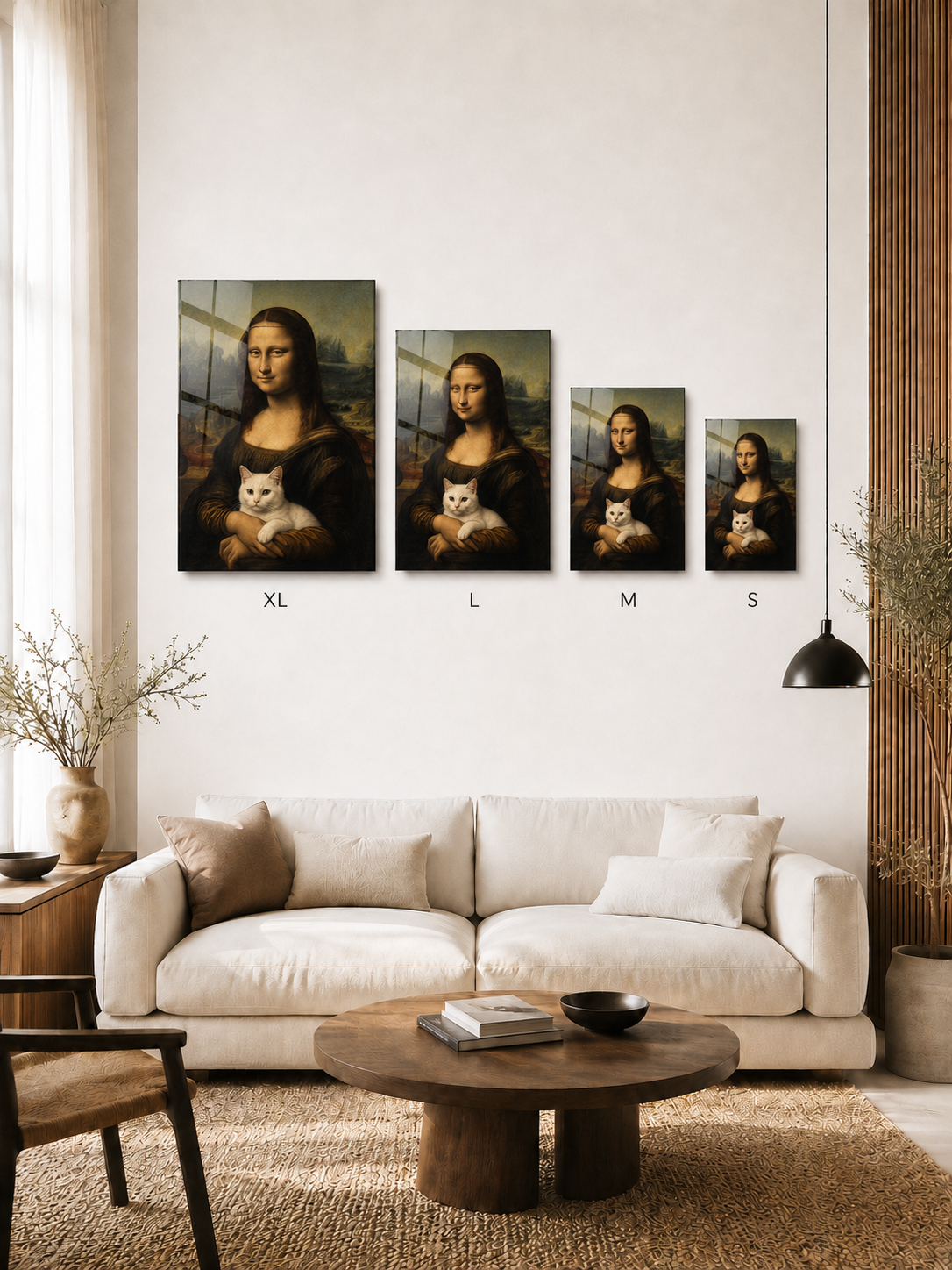 Leonardo da Vinci Mona Lisa with Cat