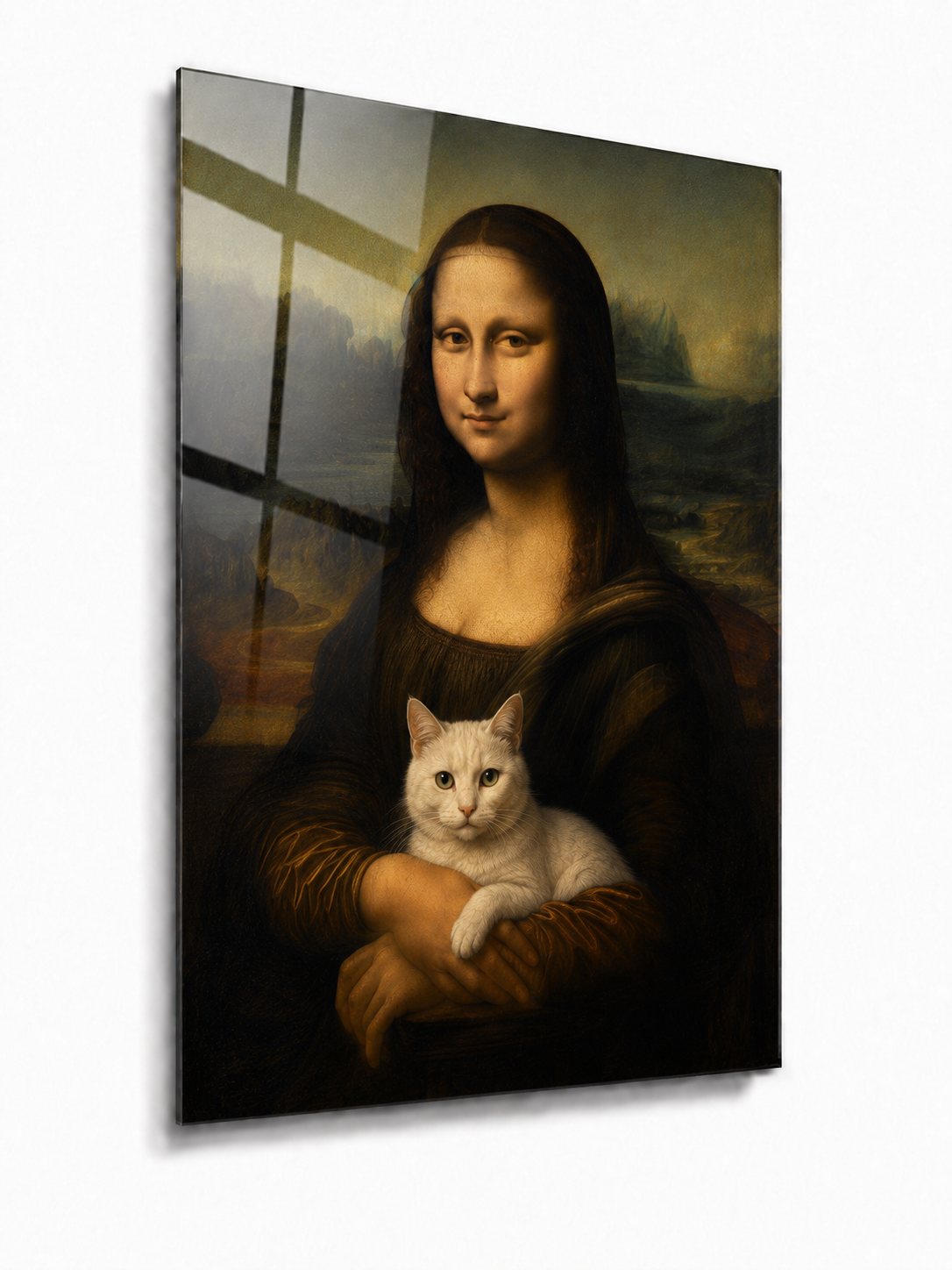 Leonardo da Vinci Mona Lisa with Cat