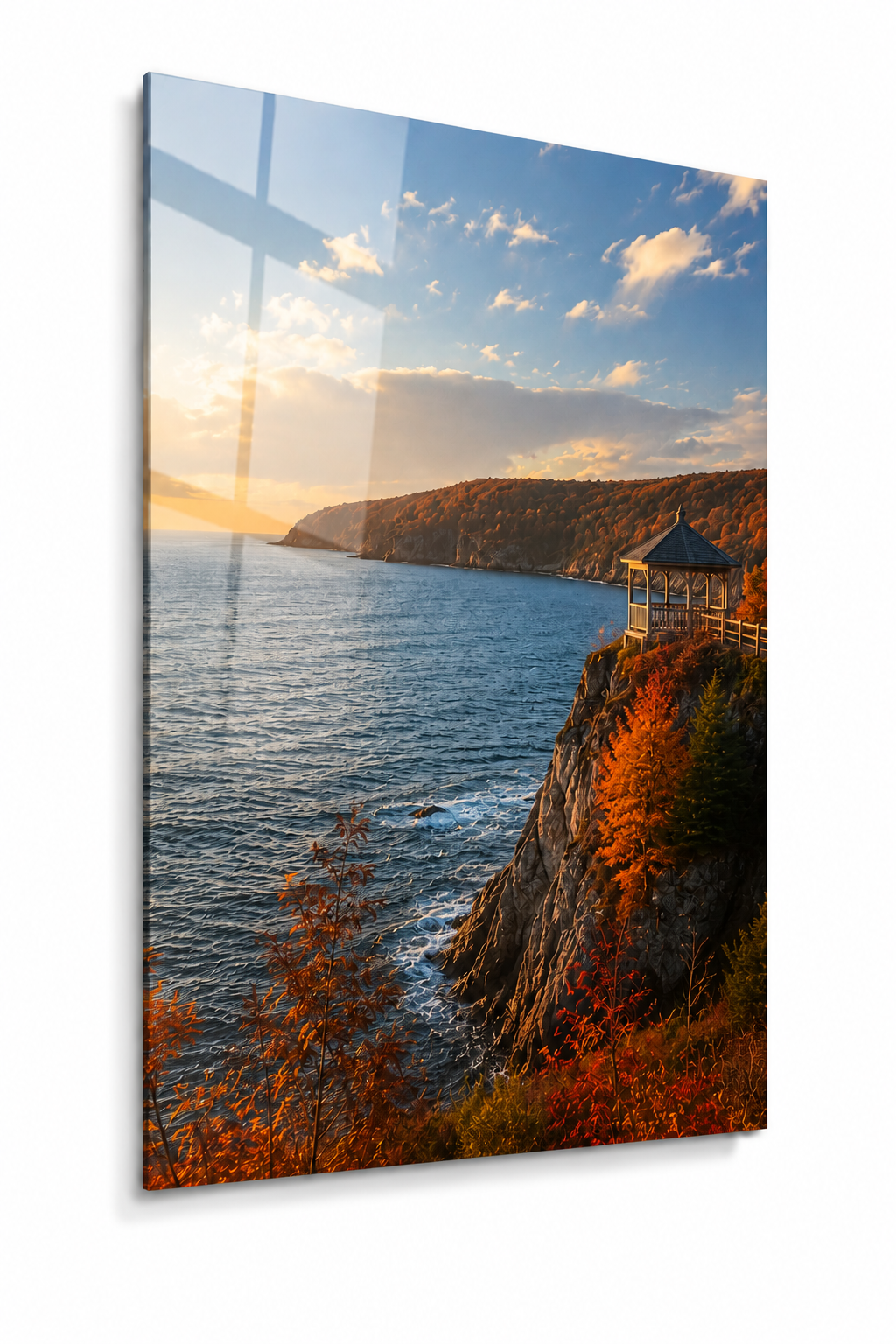 Autumn Gazebo: Coastal Cliff