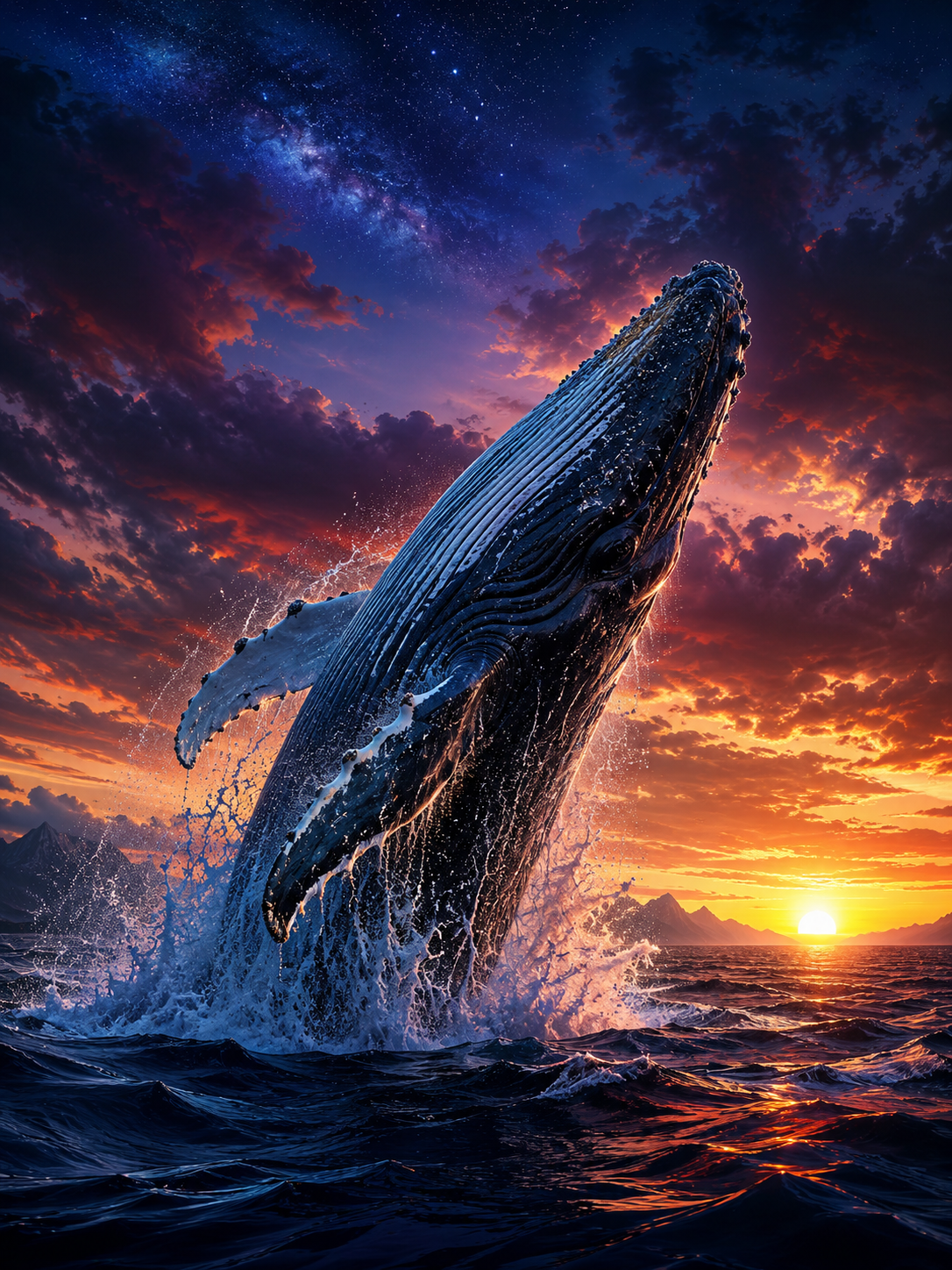 Breaching Whale