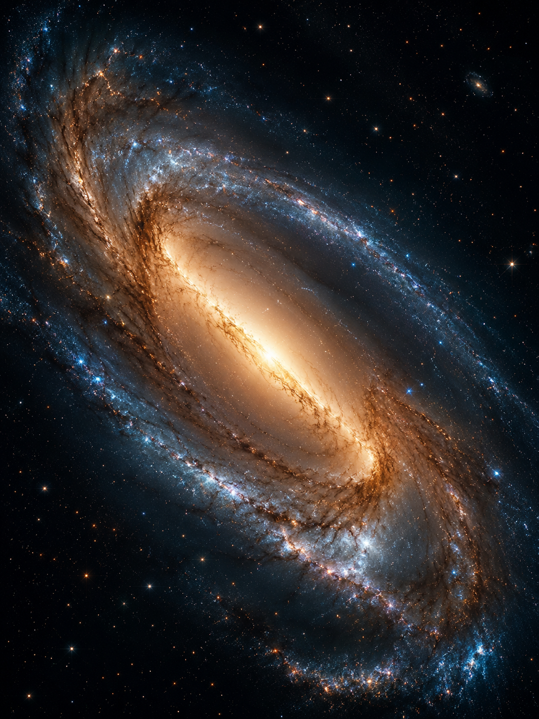 Celestial Bar: Barred Spiral Galaxy