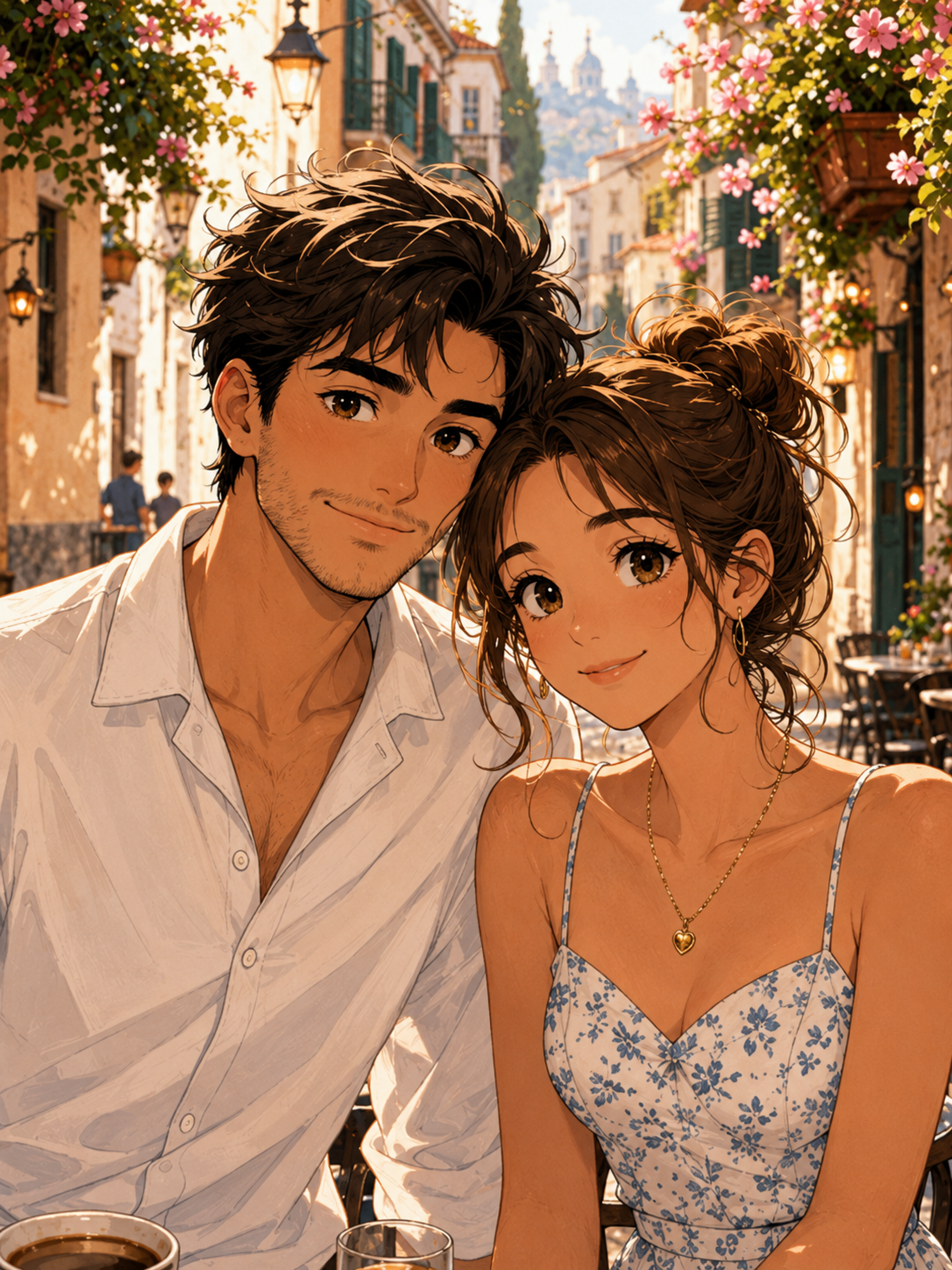 Custom Italy Couple Portrait