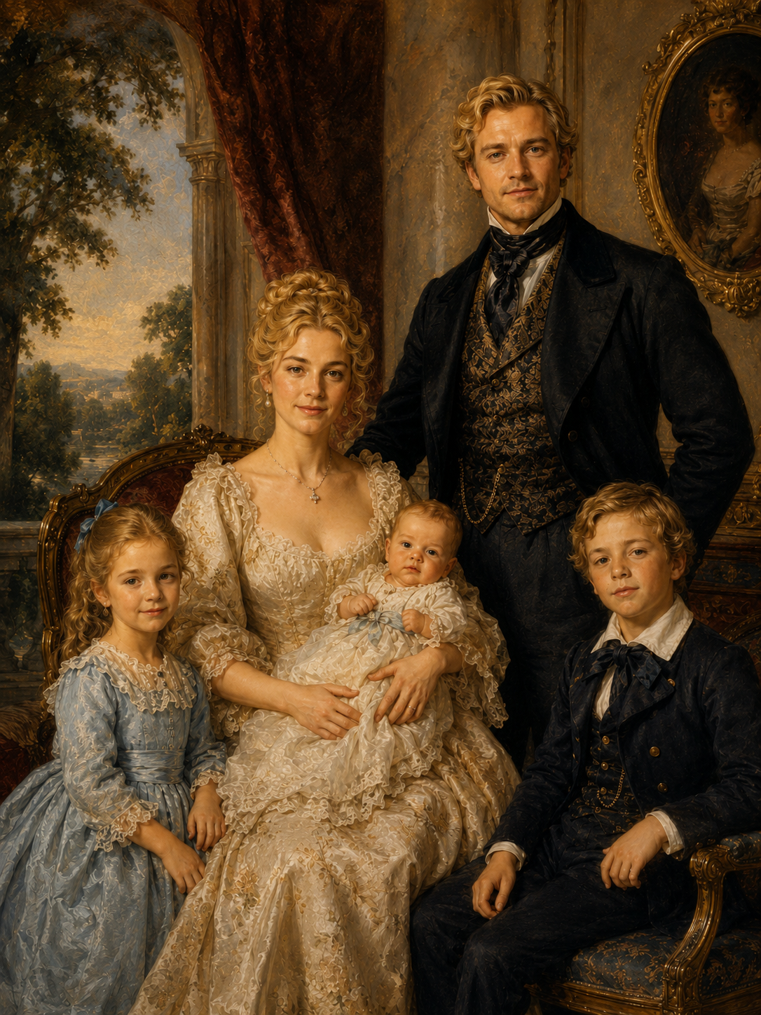 Custom Royal Family Portrait