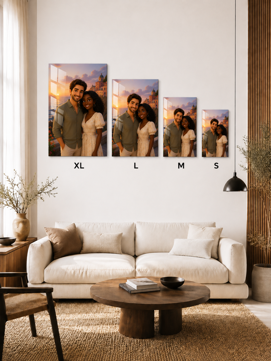Custom Cartoon Couple Portrait