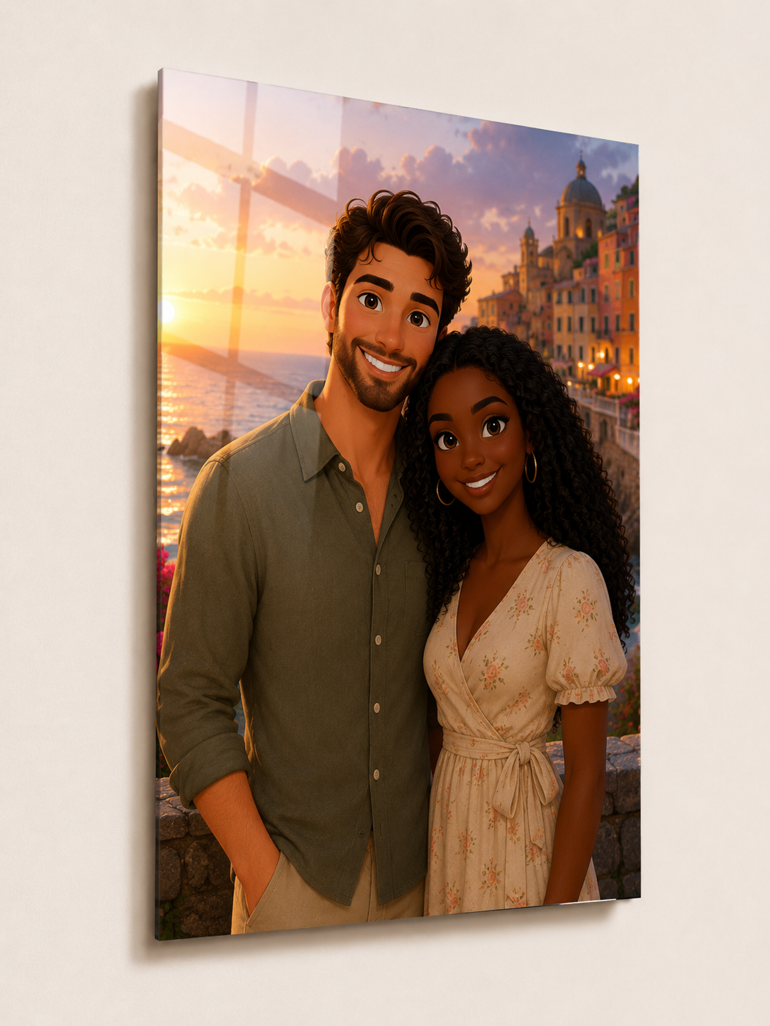 Custom Cartoon Couple Portrait
