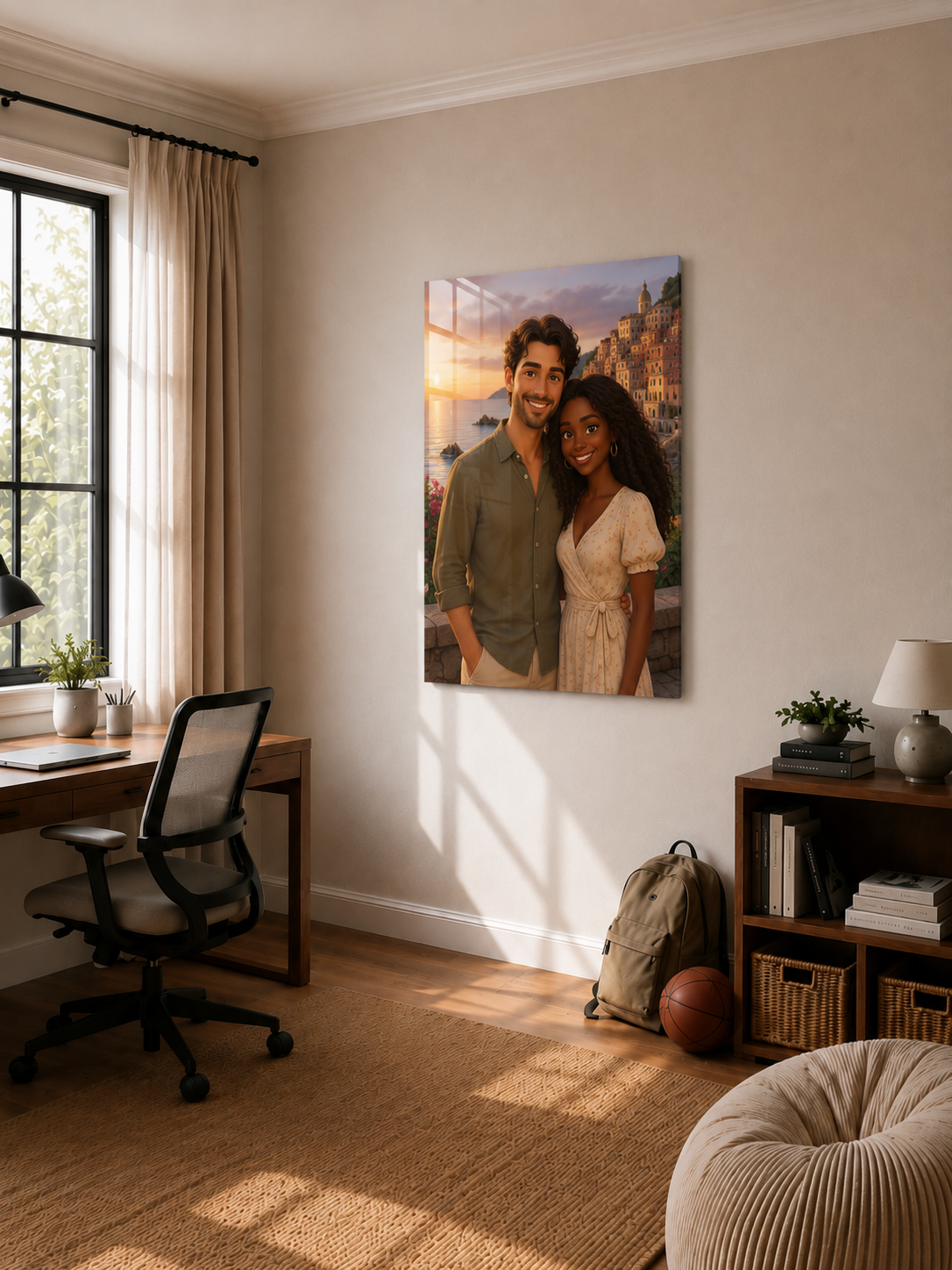 Custom Cartoon Couple Portrait