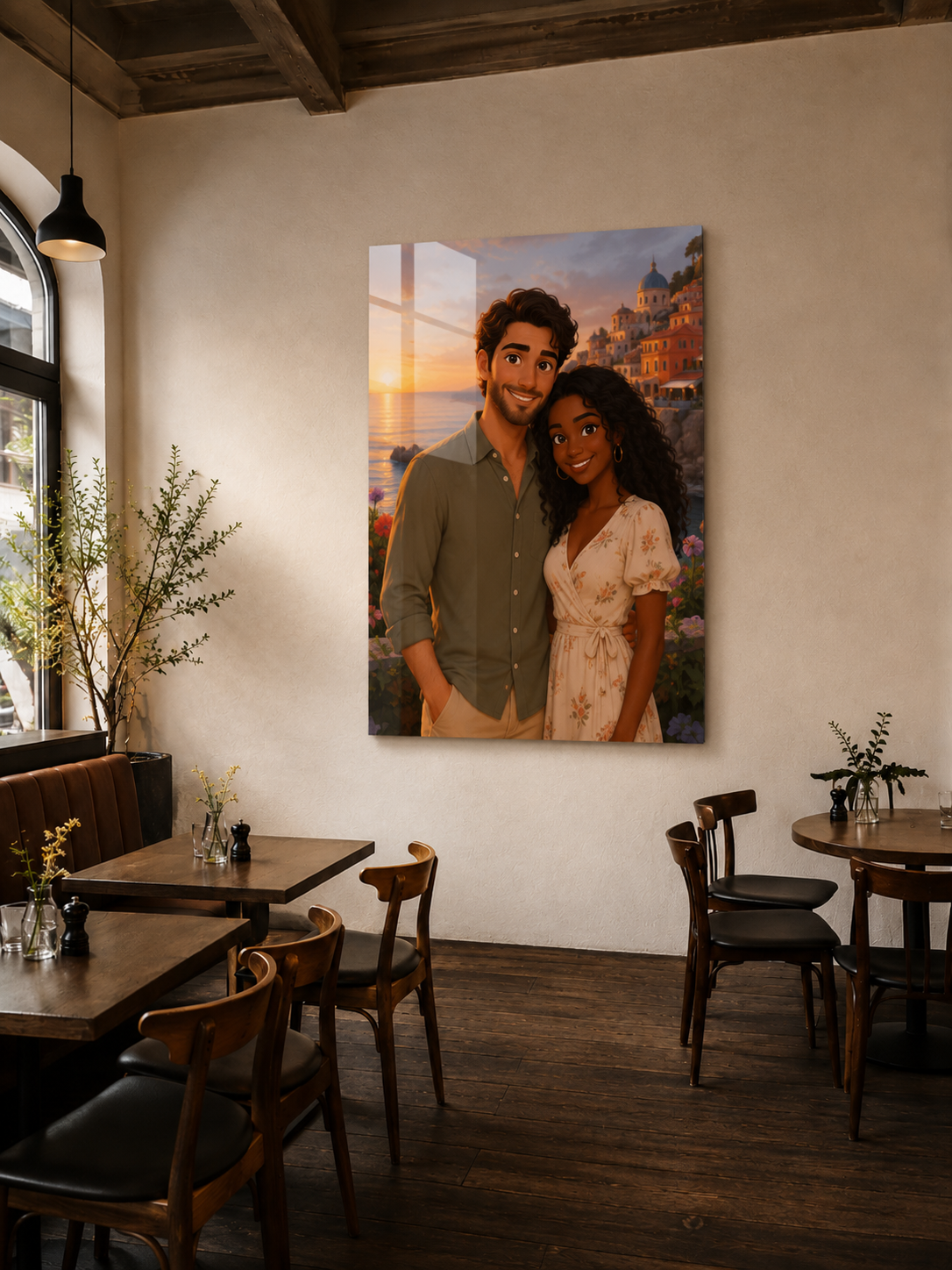 Custom Cartoon Couple Portrait