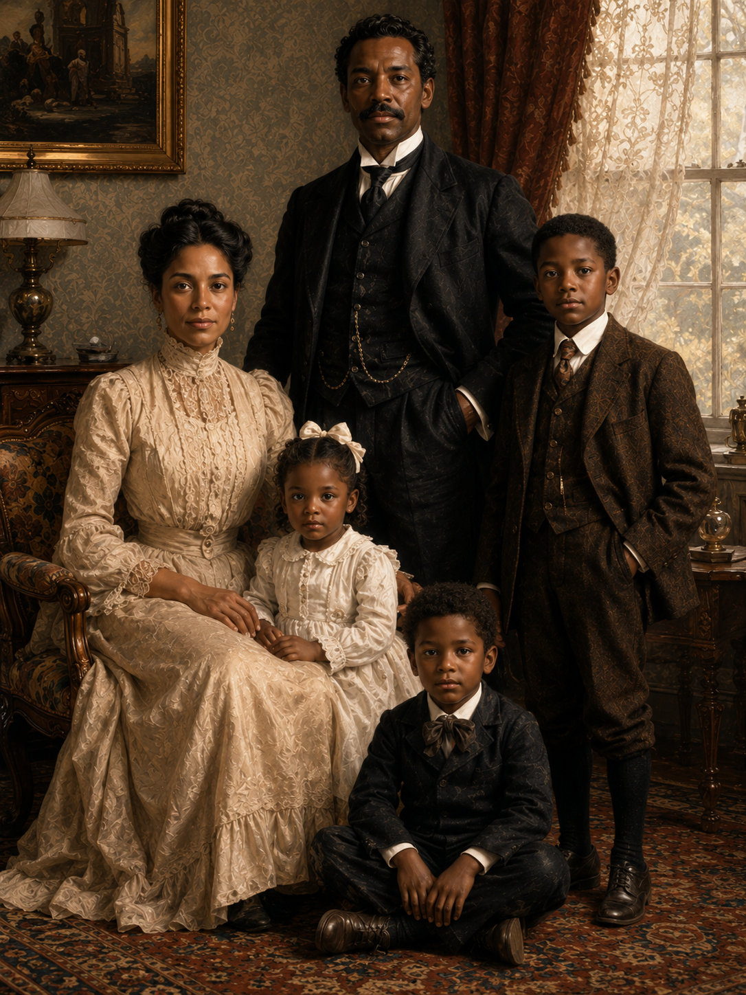 Custom Victorian Family Portrait