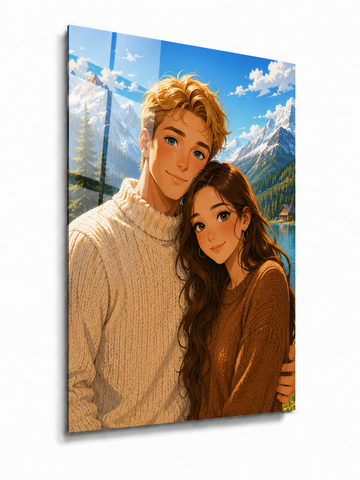 Custom Anime Couple Portrait
