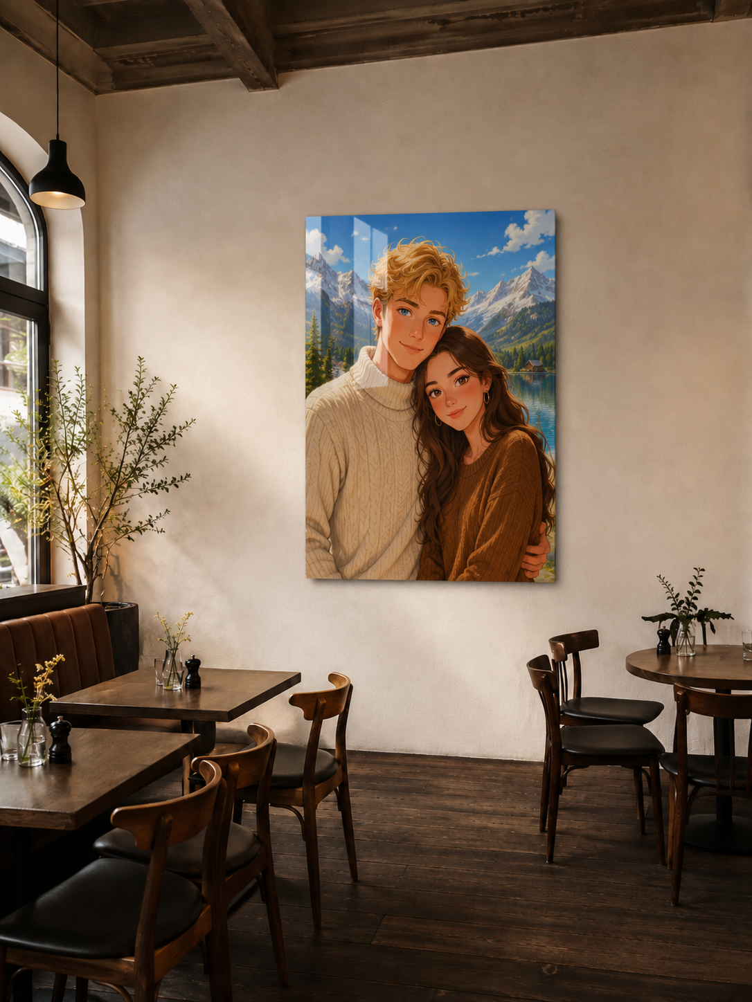 Custom Anime Couple Portrait