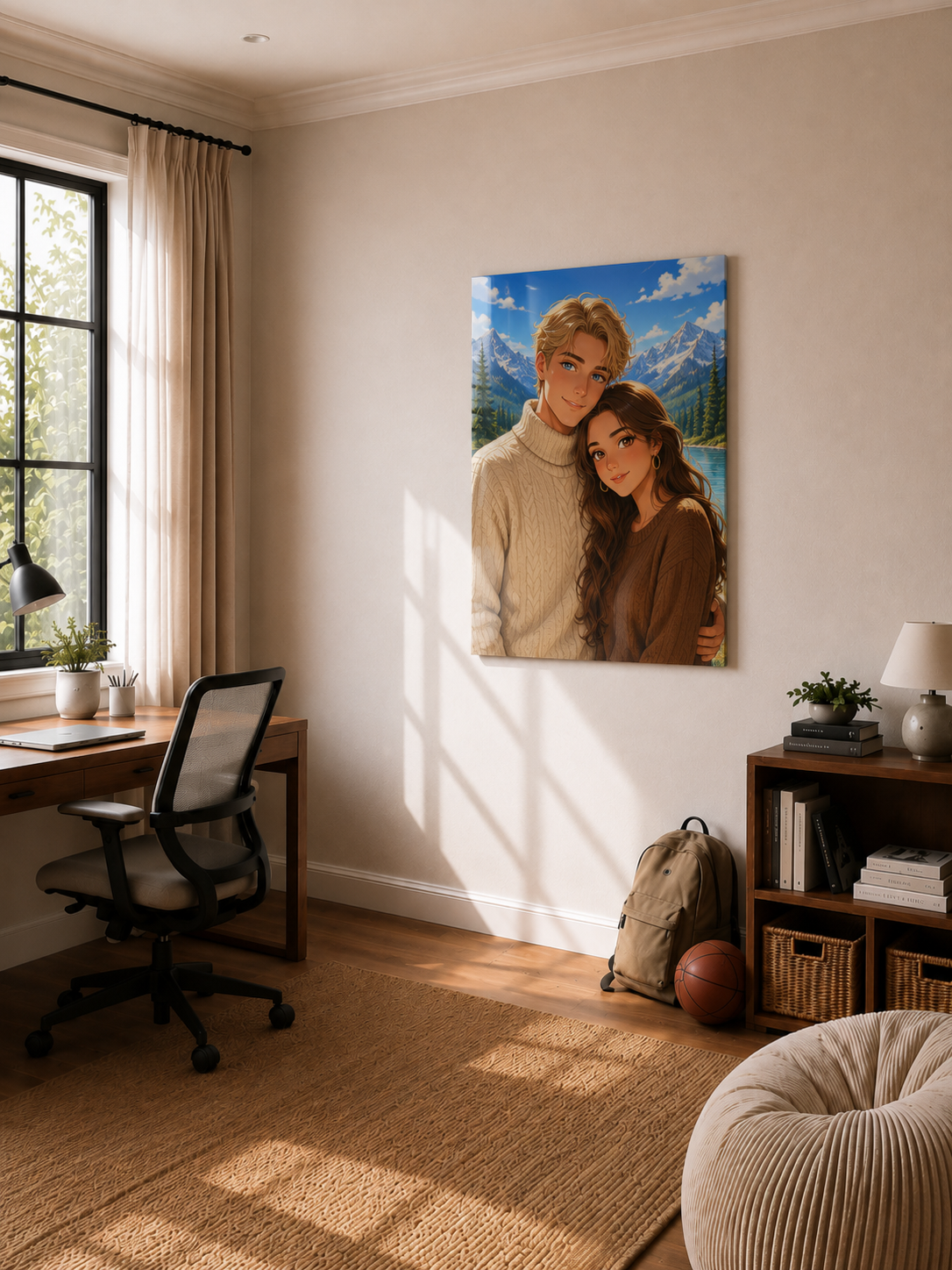 Custom Anime Couple Portrait