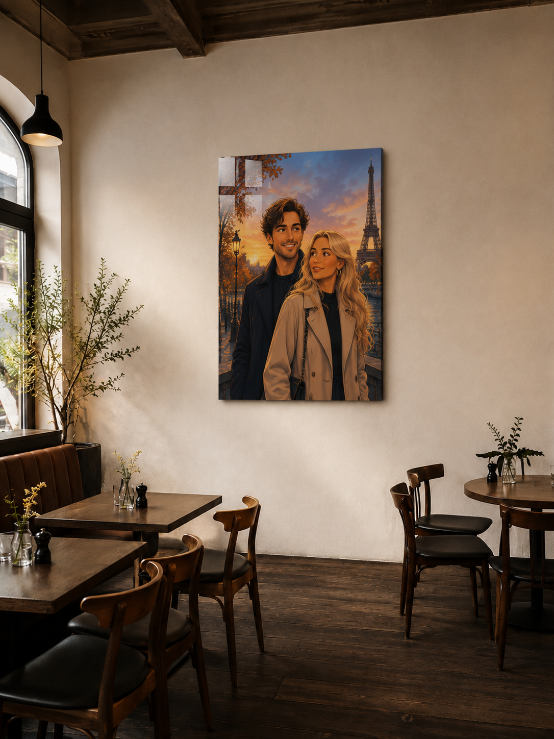 Custom Paris Couple Portrait
