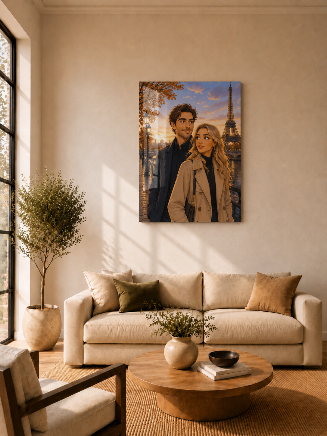 Custom Paris Couple Portrait