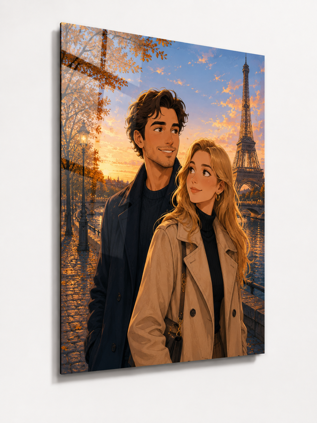 Custom Paris Couple Portrait