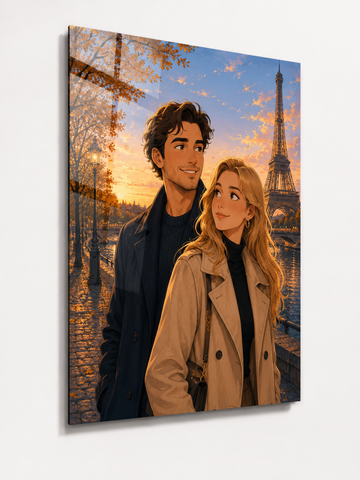 Custom Paris Couple Portrait