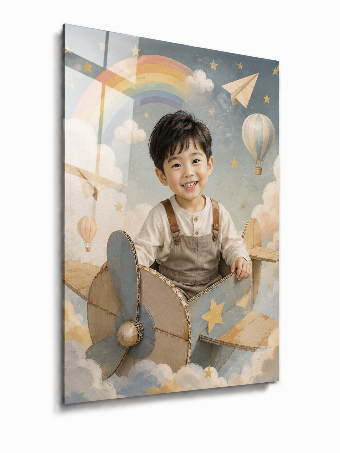 Custom Airplane Kids Portrait