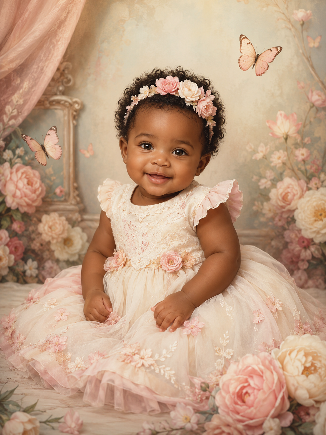 Custom Vintage Baby Portrait