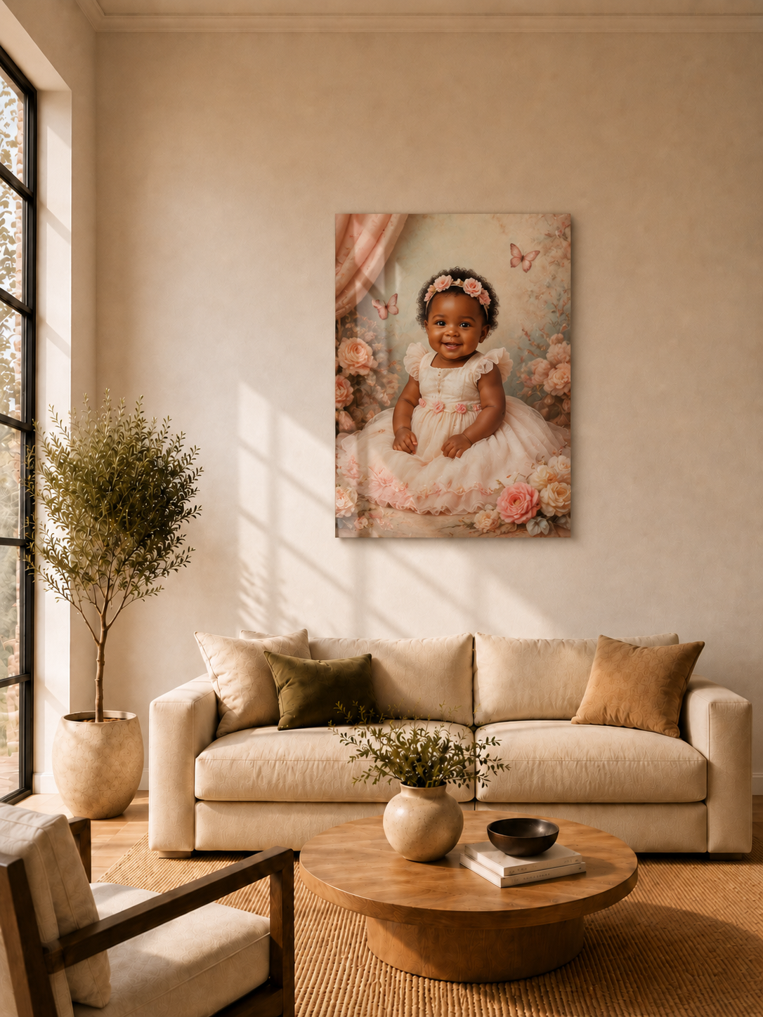 Custom Vintage Baby Portrait