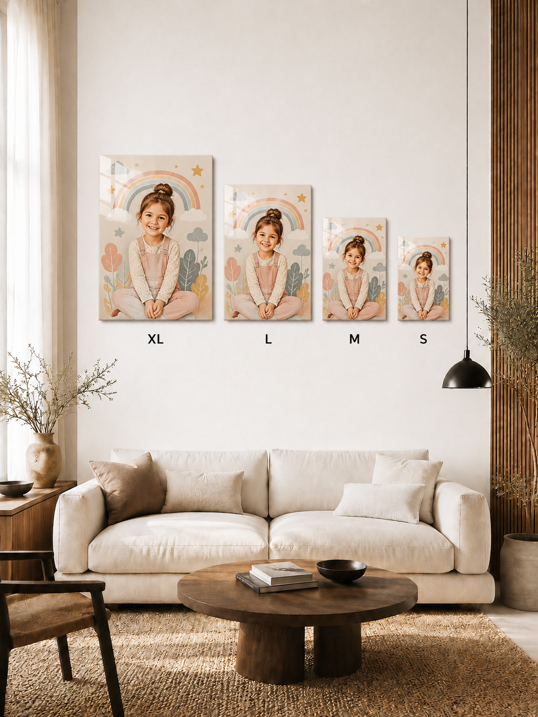 Custom Rainbow Kids Portrait