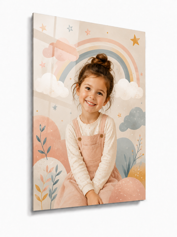 Custom Rainbow Kids Portrait