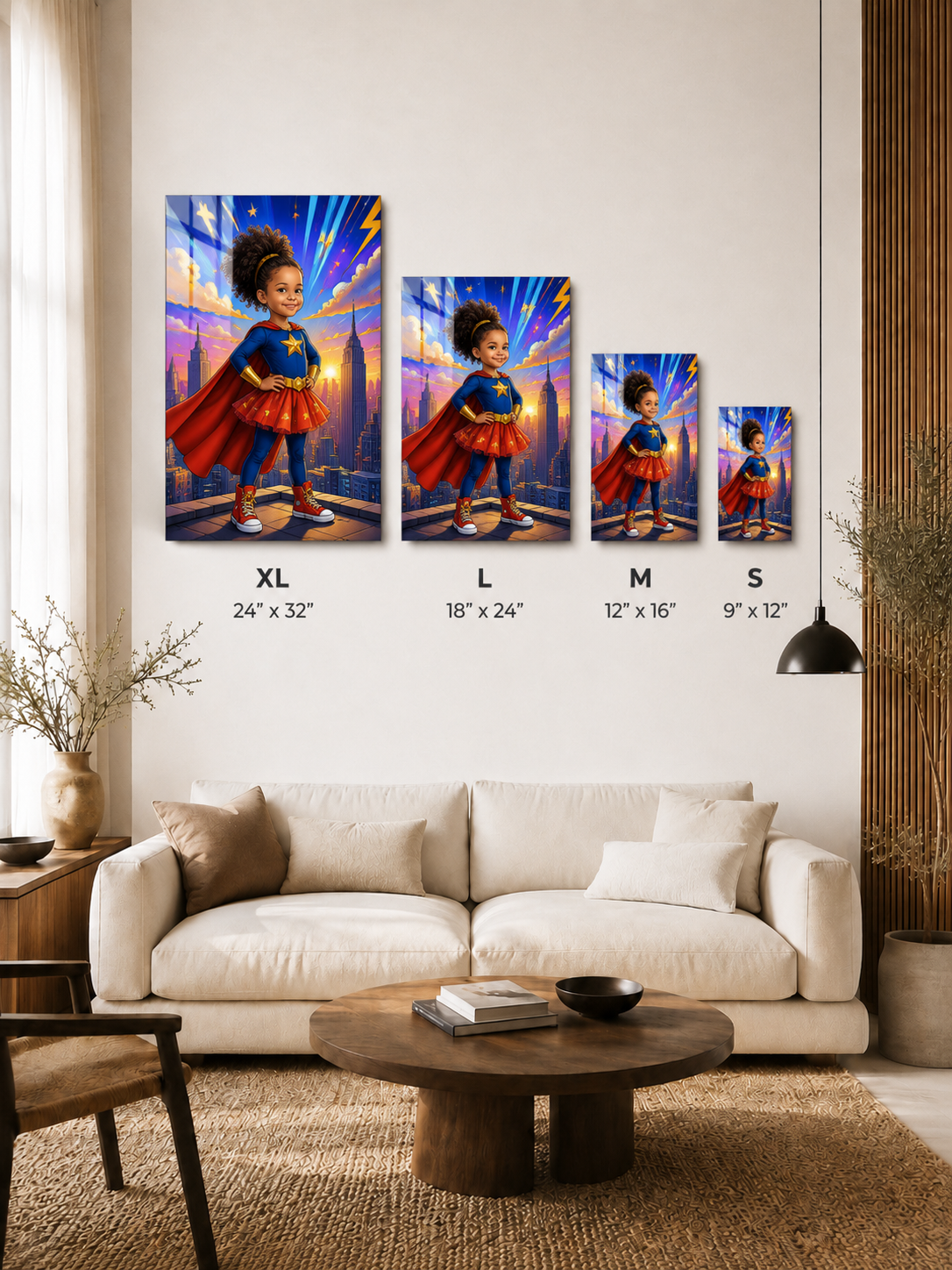 Custom Superhero Kids Portrait