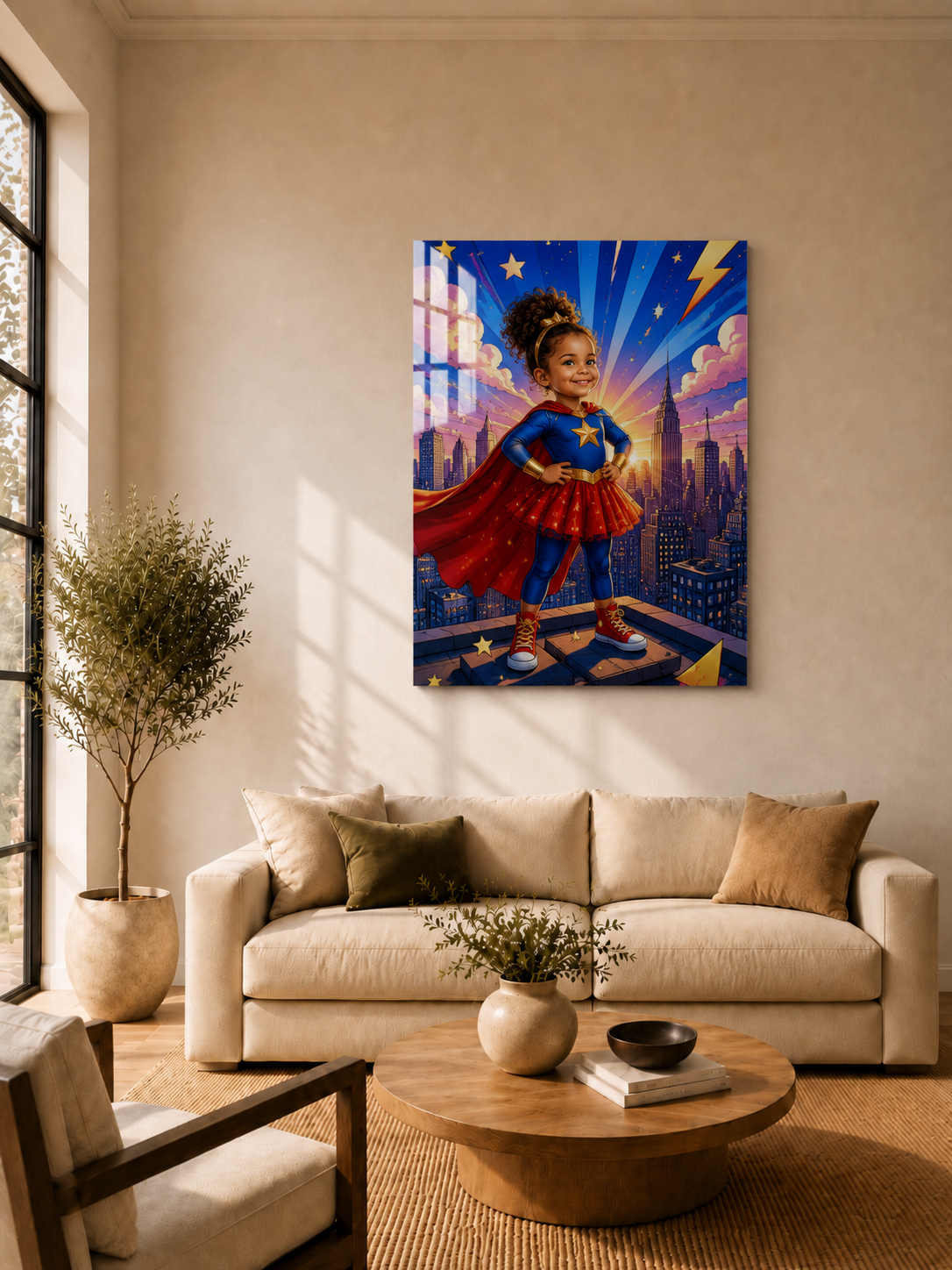 Custom Superhero Kids Portrait