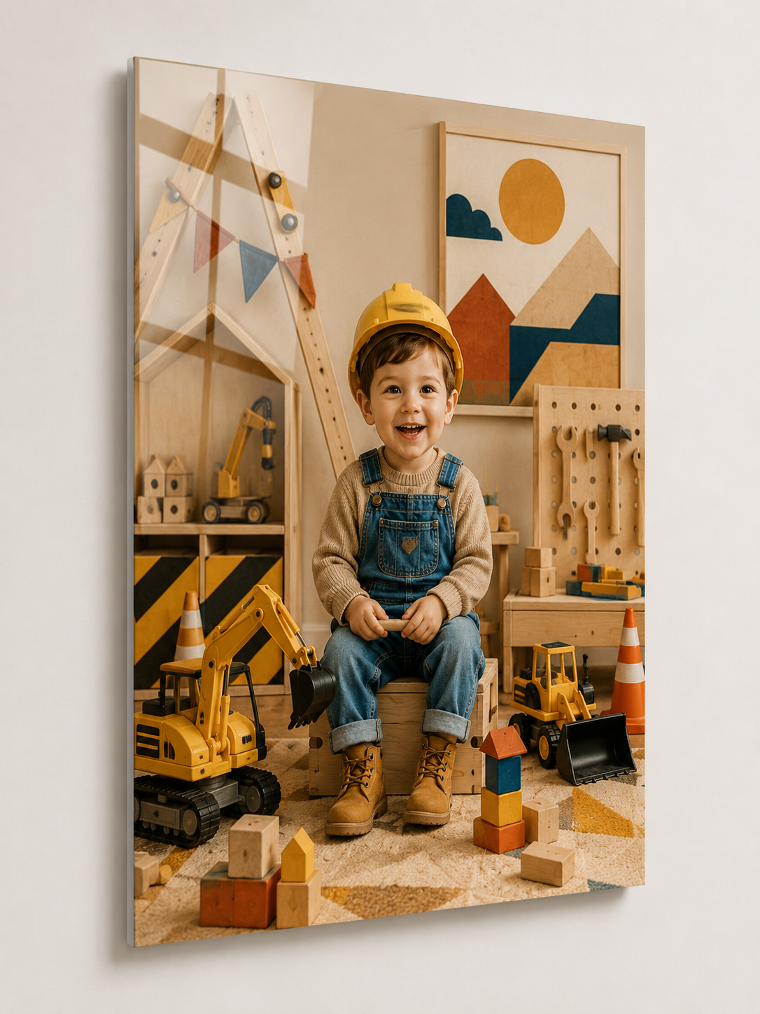 Custom Little Builder Kids Portrait